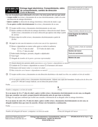 Document preview: Formulario EFS-005-JV S (JV-141 S) Entrega Legal Electronica: Consentimiento, Retiro De Consentimiento, Cambio De Direccion (Corte De Menores) - California (Spanish)