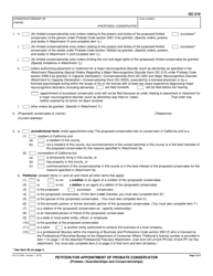 Form GC-310 Petition for Appointment of Probate Conservator - California, Page 2