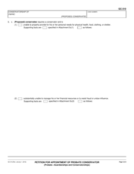 Form GC-310 Petition for Appointment of Probate Conservator - California, Page 5