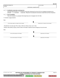 Form GC-310 Petition for Appointment of Probate Conservator - California, Page 8