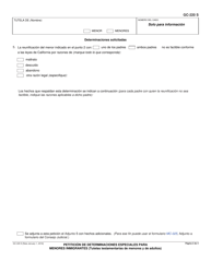 Formulario GC-220 S Petiticion De Determinaciones Especiales Para Menores Inmigrantes - California (Spanish), Page 2