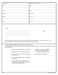 CDOT Form 85 Contractor&#039;s Proposal - Colorado, Page 2