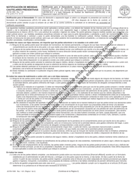 Document preview: Formulario JD-FM-158S Notificacion De Medidas Cautelares Preventivas - Connecticut (Spanish)