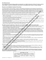 Formulario JD-FM-158S Notificacion De Medidas Cautelares Preventivas - Connecticut (Spanish), Page 2