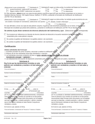 Formulario JD-FM-242S Peticion Conjunta - Divorcio No Contencioso (Disolucion De Matrimonio) - Connecticut (Spanish), Page 2