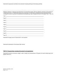 Form FDACS-15102 Application for a State-Owned Sovereignty Submerged Land (Aquaculture) Lease - Florida, Page 4