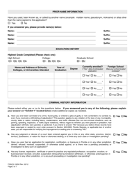 Form FDACS-10050 Board of Professional Surveyors and Mappers Application for Licensure by Examination or Endorsement - Florida, Page 4