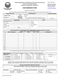 Document preview: Form FDACS-09275 Cem Submission Form - Florida