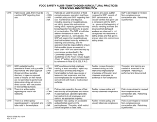 Form FDACS-07086 Food Safety Audit-Tomato Good Agricultural Practices Repacking and Distribution - Florida, Page 26