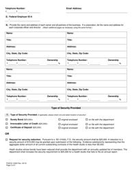 Form FDACS-10300 Health Studio Registration Application - Florida, Page 2