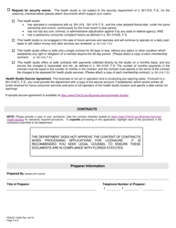 Form FDACS-10300 Health Studio Registration Application - Florida, Page 3