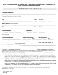 Form FDACS-10300 Health Studio Registration Application - Florida, Page 7