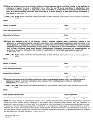 Form FDACS-10101 Professional Solicitors Registration Application - Florida, Page 10