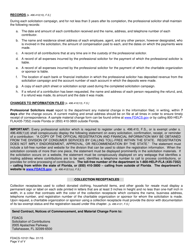 Form FDACS-10101 Professional Solicitors Registration Application - Florida, Page 6