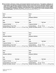 Form FDACS-10101 Professional Solicitors Registration Application - Florida, Page 8