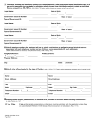 Form FDACS-10101 Professional Solicitors Registration Application - Florida, Page 9