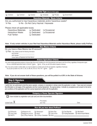 Form FDACS-01281 Prepass Ag Application, Florida Agricultural and Electronic Bill of Lading Pre-clearance Program - Florida, Page 2