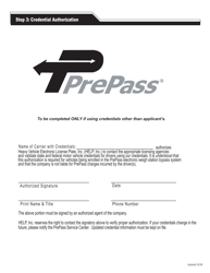Form FDACS-01281 Prepass Ag Application, Florida Agricultural and Electronic Bill of Lading Pre-clearance Program - Florida, Page 3