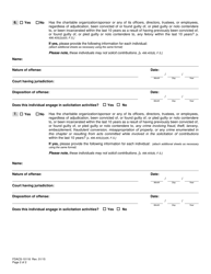 Form FDACS-10118 Solicitation of Contributions Material Change Form - Florida, Page 2