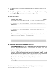 Form 12.948(A) &quot;Agreement for Temporary Custodial Responsibility During Deployment&quot; - Florida, Page 6