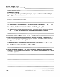 Form WH-380-E Certification of Health Care Provider for Employee&#039;s Serious Health Condition (Family and Medical Leave Act) - Alabama, Page 2