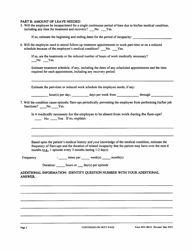 Form WH-380-E Certification of Health Care Provider for Employee&#039;s Serious Health Condition (Family and Medical Leave Act) - Alabama, Page 3