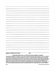 Form WH-380-E Certification of Health Care Provider for Employee&#039;s Serious Health Condition (Family and Medical Leave Act) - Alabama, Page 4
