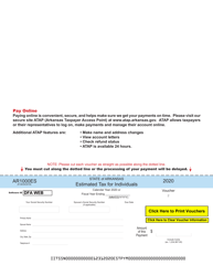 Form AR1000ES Individual Estimated Tax Vouchers - Arkansas, Page 4