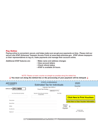 Form AR1000ES Individual Estimated Tax Vouchers - Arkansas, Page 5