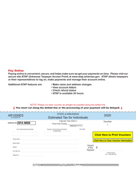 Form AR1000ES Individual Estimated Tax Vouchers - Arkansas, Page 6