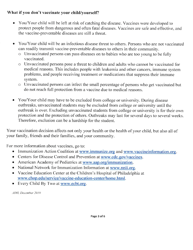 Arkansas Immunization Exemption Application for College or University Students - Arkansas, Page 3