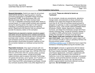 Form DGS PD810 Contracting Activity Report - California, Page 2