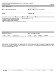 Form OCR-0002 Title VI and Other Discrimination Complaint Form - California