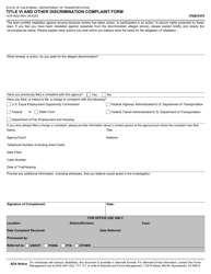 Form OCR-0002 Title VI and Other Discrimination Complaint Form - California, Page 2
