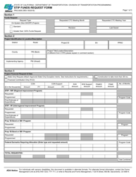 Form PRG-0005 Stip Funds Request Form - California