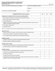 Form CEM-0606 Construction Safety Checklists - California, Page 14