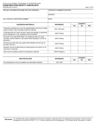 Form CEM-0606 Construction Safety Checklists - California, Page 15