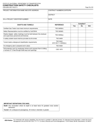 Form CEM-0606 Construction Safety Checklists - California, Page 26