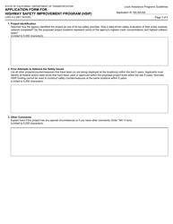 Form LAPG9-A Highway Safety Improvement Program (Hsip) - California, Page 3