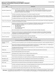 Form LAPM3-A Project Authorization/Adjustment Request - California, Page 4