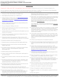 Form TR-0100 &quot;Standard Encroachment Permit Application&quot; - California, Page 5