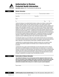 Form PERS-BSD-35 Authorization to Disclose Protected Health Information - California