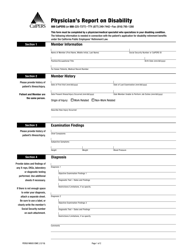Document preview: Form PERS01M0051DMC Physician's Report on Disability - California