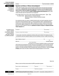 Form PERS-BSD-369-S &quot;Service Retirement Election Application&quot; - California, Page 10