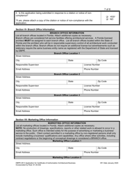 Form DBPR AR5 Application for Certificate of Authorization Architectural Business - Florida, Page 7
