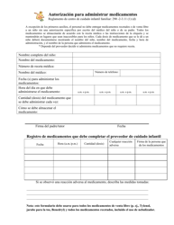 Document preview: Autorizacion Para Administrar Medicamentos - Georgia (United States) (Spanish)