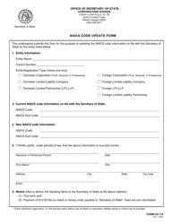 Document preview: Form CD710 Naics Code Update Form - Georgia (United States)