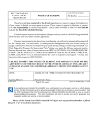 Form 1F-P-757 Notice of Hearing - Hawaii, Page 2