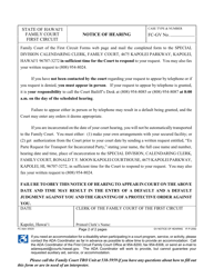 Form 1F-P-2092 Notice of Hearing - Hawaii, Page 2