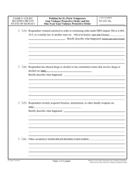 Form 2F-P-540 Petition for Ex Parte Temporary Gun Violence Protective Order and Petition for One-Year Gun Violence Protective Order - Hawaii, Page 3
